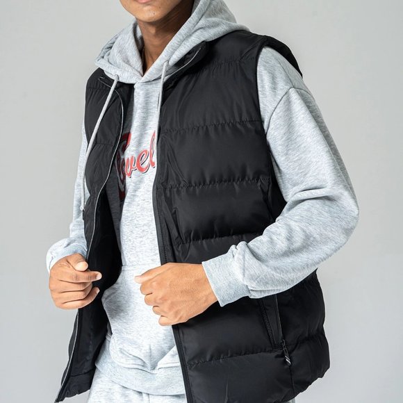 Other - Casual Zip Up Men's Puffer Gilet black Vest warm p